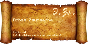 Dobsa Zsuzsanna névjegykártya