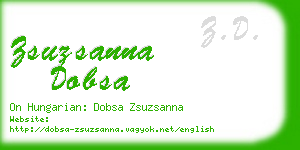 zsuzsanna dobsa business card